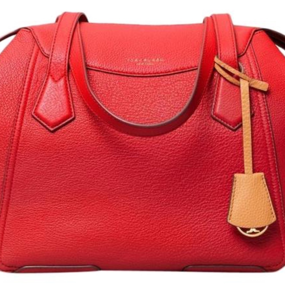 Tory Burch red perry satchel purse